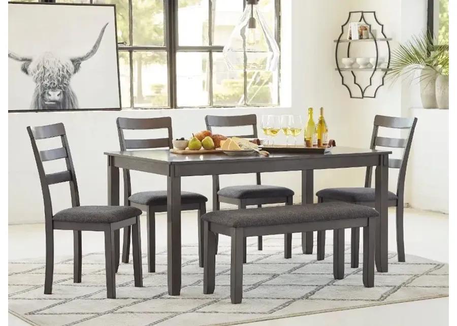 Bridson Gray 6 Piece Dining Room Set