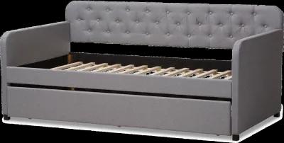 Modern Light Gray Upholstered Twin Daybed - Tahlia