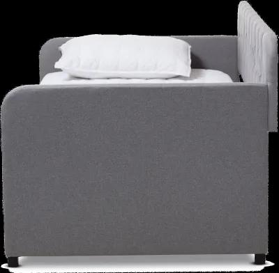 Modern Light Gray Upholstered Twin Daybed - Tahlia