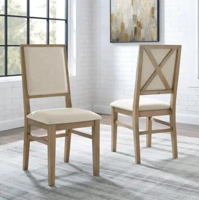 Joanna Cream Upholstered Dining Chair, Set of 2