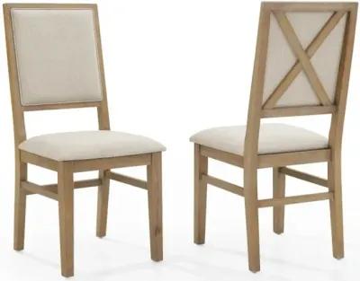 Joanna Cream Upholstered Dining Chair, Set of 2