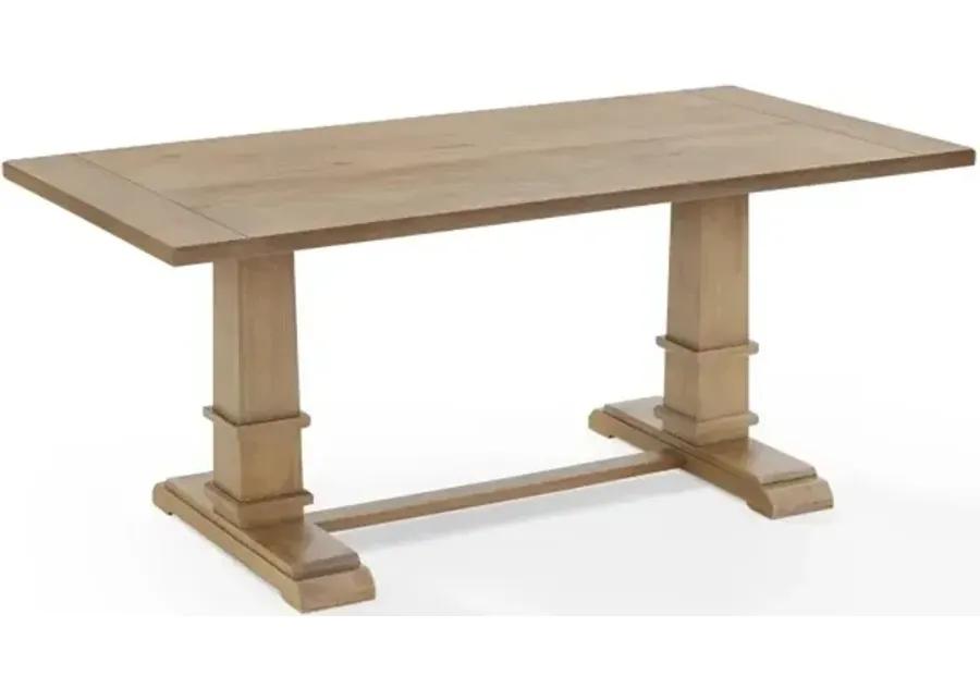 Joanna Rustic Brown Rectangle Dining Table