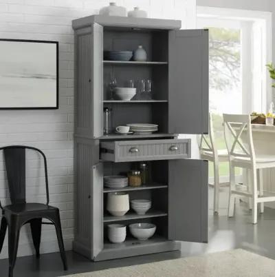 Seaside Gray Tall Storage Pantry