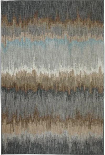 Euphoria 5 x 8 Cashel Abyss Blue and Gray Area Rug