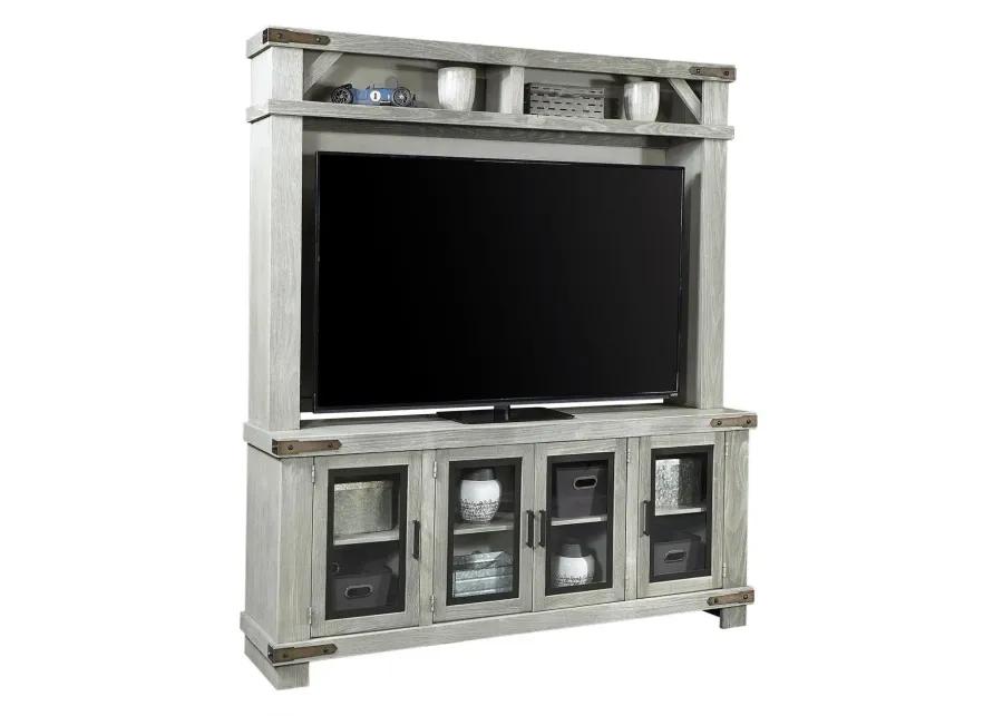 Sawyer Medium Brown Farmhouse 78 Inch Entertainment Center