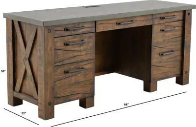 Jasper Rustic 68" Office Credenza