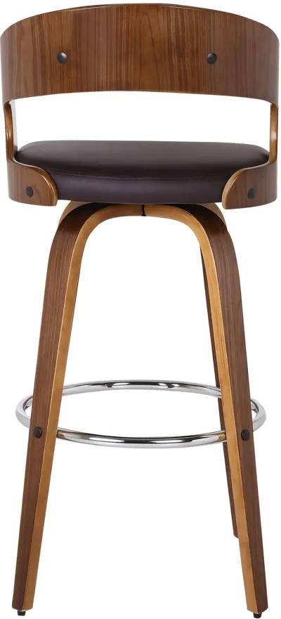 Walnut Brown 26 inch Counter Height Stool - Shelly