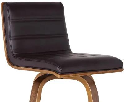 Vienna Walnut Brown Swivel Counter Height Stool