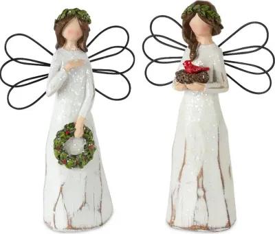 Assorted Multi Color Resin Angel Figurine