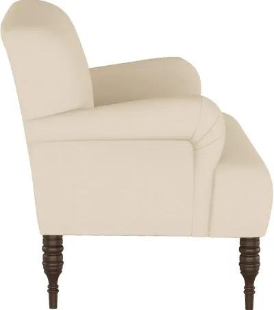 Clara Linen Tan Settee - Skyline Furniture