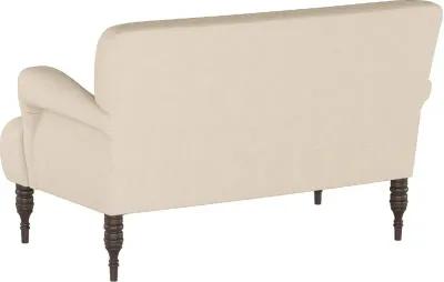 Clara Linen Tan Settee - Skyline Furniture