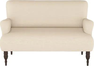 Clara Linen Tan Settee - Skyline Furniture