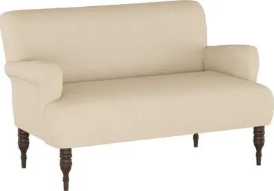 Clara Linen Tan Settee - Skyline Furniture