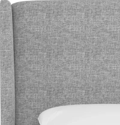 Tiffany Gray Curved Wingback Twin Headboard - Skyline Furniture