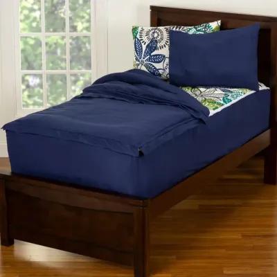 Navy Blue Twin 3 Piece Midnight Oasis Bunkie Deluxe Bedding