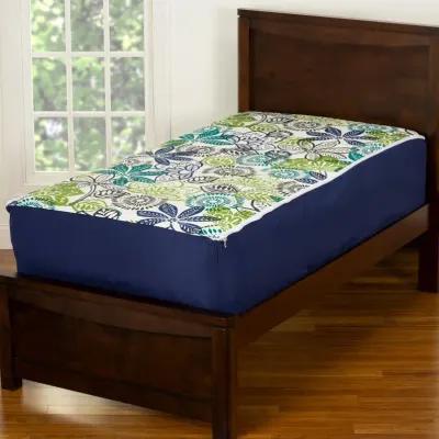 Navy Blue Twin 3 Piece Midnight Oasis Bunkie Deluxe Bedding