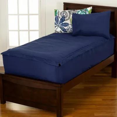 Navy Blue Twin 3 Piece Midnight Oasis Bunkie Deluxe Bedding