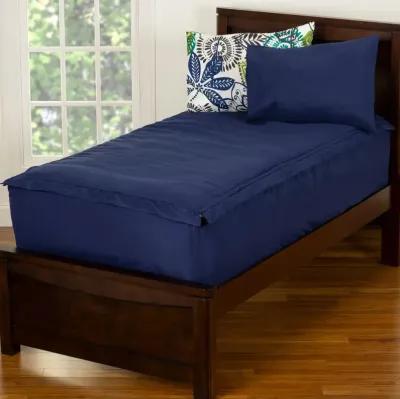 Navy Blue Twin 3 Piece Midnight Oasis Bunkie Deluxe Bedding