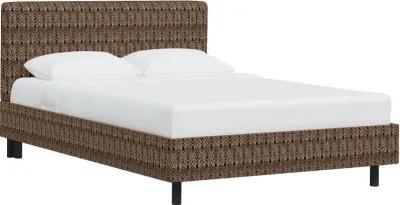 Brianna Black Scallop Queen Platform Bed - Skyline Furniture