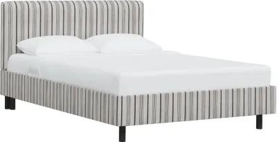 Brianna Black Stripe King Platform Bed - Skyline Furniture