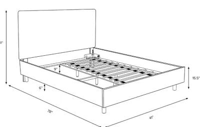 Brianna Gray Twin Platform Bed - Skyline Furniture