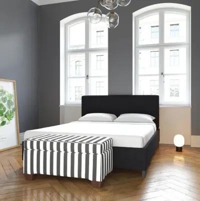 Brianna Black Twin Platform Bed - Skyline Furniture