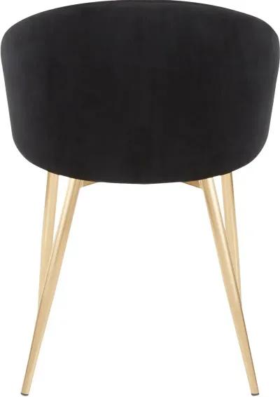 Black Velvet Glam Chair