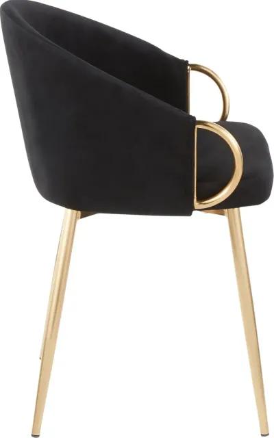 Black Velvet Glam Chair