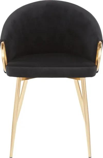 Black Velvet Glam Chair