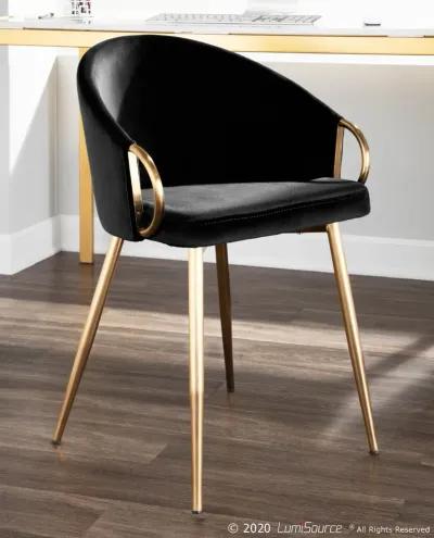 Black Velvet Glam Chair