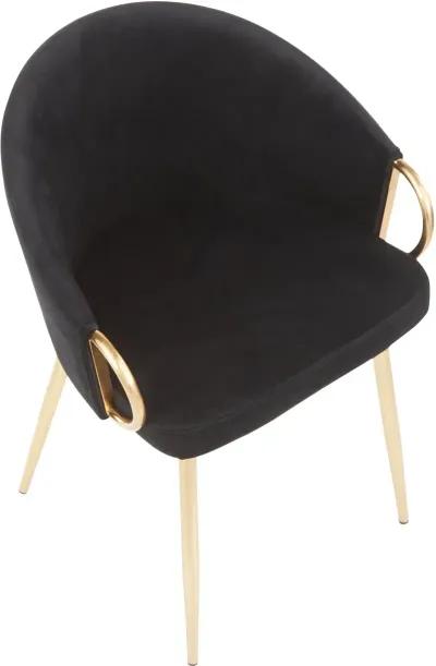 Black Velvet Glam Chair