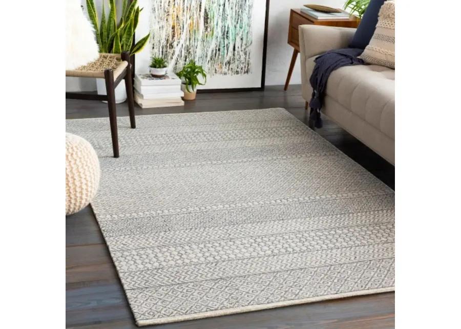 5x8 Gray Global Hand Tufted Wool Rug - Maroc