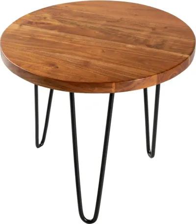 Modern Eclectic Brown Wooden Moon Coffee Table Set - Selene