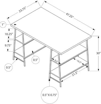 Industrial Black Computer Desk