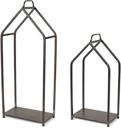 Iron 31 Inch Firewood Rack - Birch