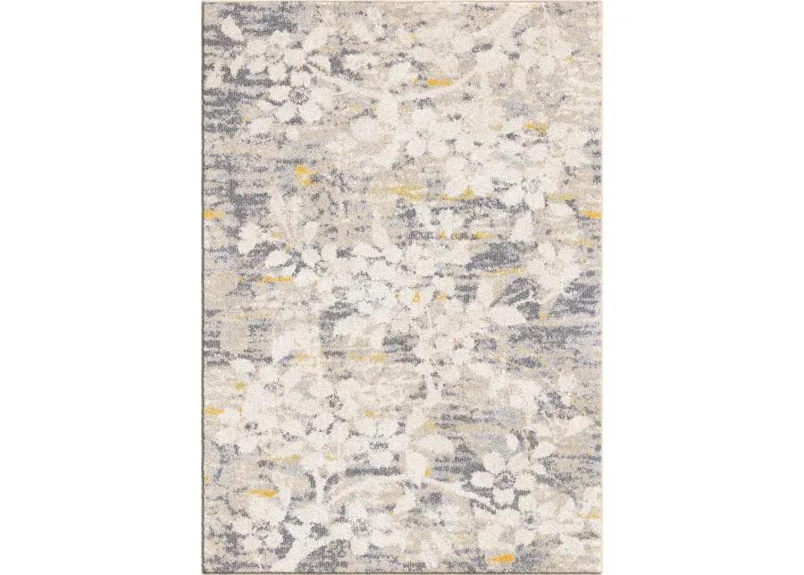 Studio 5 x 8 Asian Garden Light Gray Area Rug