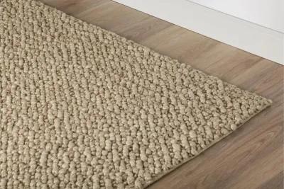 Gorbea 5 x 8 Latte Wool Area Rug