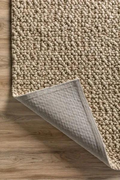 Gorbea 5 x 8 Latte Wool Area Rug