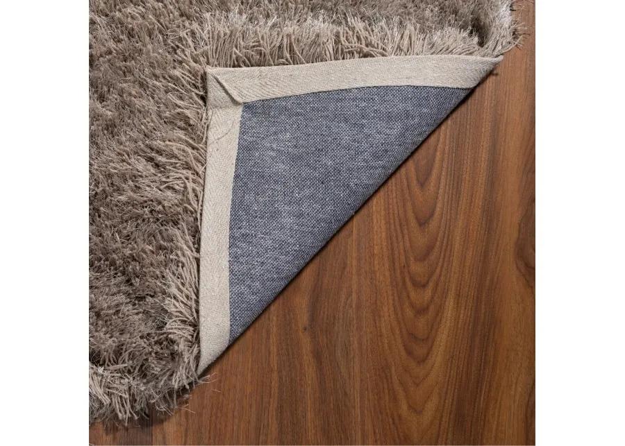 Impact 5 x 8 Mushroom Brown Shag Rug