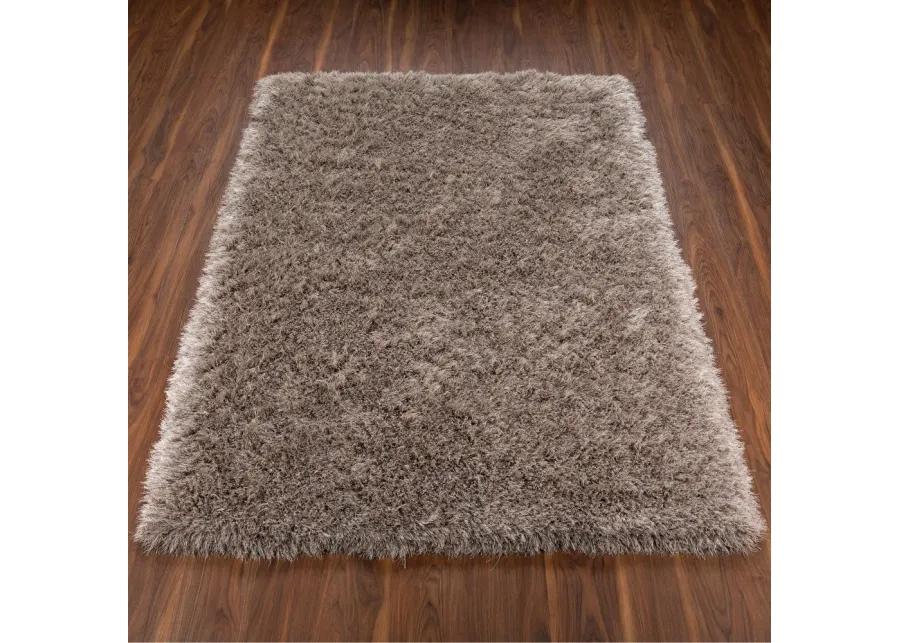 Impact 5 x 8 Mushroom Brown Shag Rug