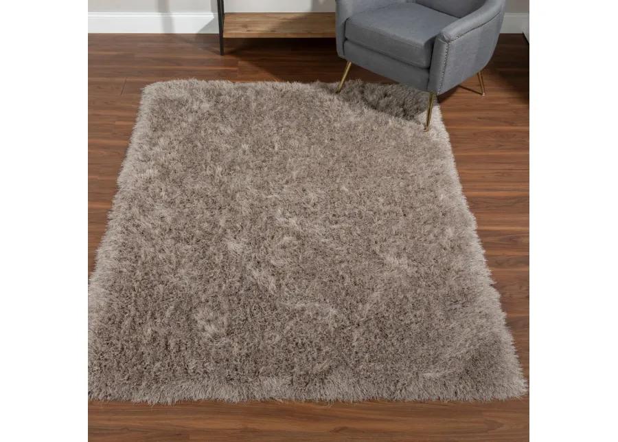 Impact 5 x 8 Mushroom Brown Shag Rug