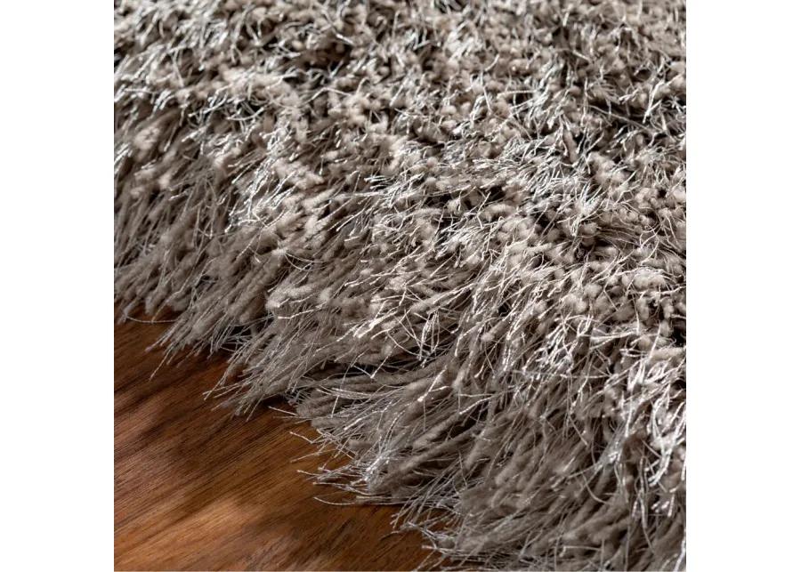 Impact 5 x 8 Mushroom Brown Shag Rug