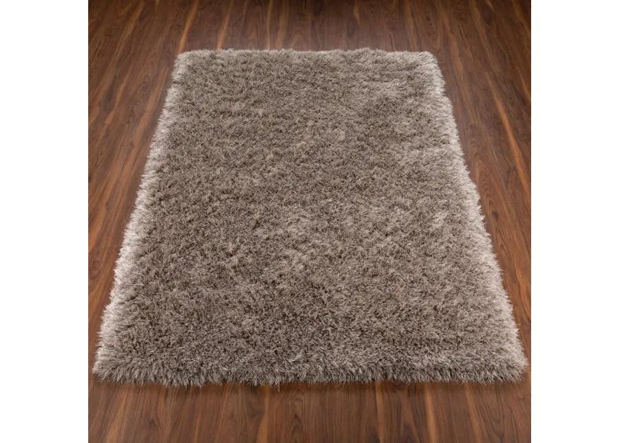 Impact 5 x 8 Mushroom Brown Shag Rug