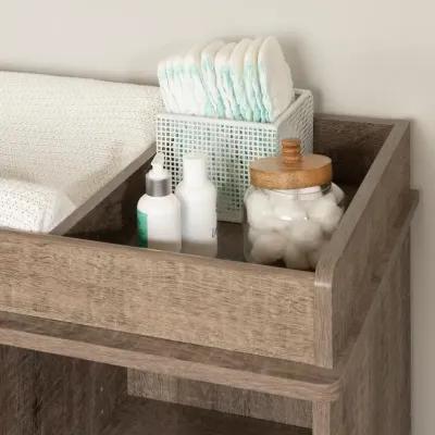 Tassio Farmhouse Weathered Oak Changing Table - South Shore