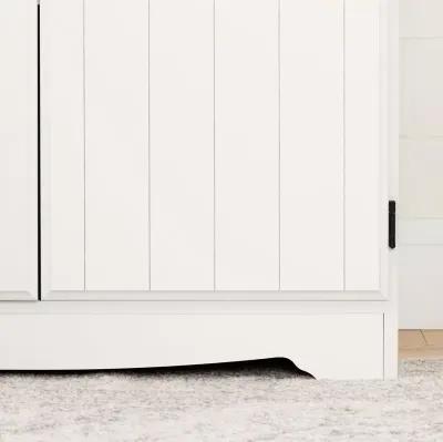 Farnel Pure White 2-Door Storage Cabinet - South Shore