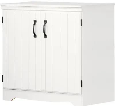 Farnel Pure White 2-Door Storage Cabinet - South Shore