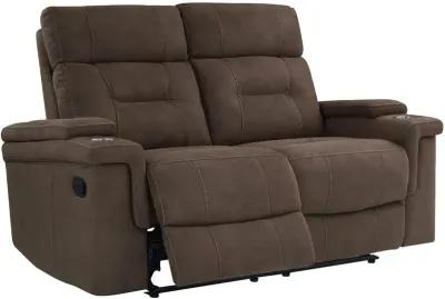 Diesel Cobra Brown Reclining Loveseat