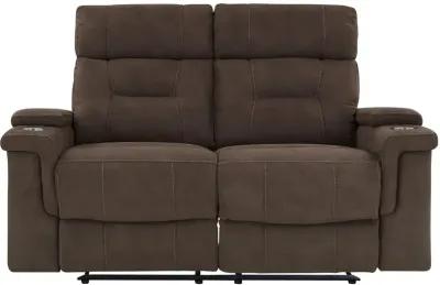 Diesel Cobra Brown Reclining Loveseat