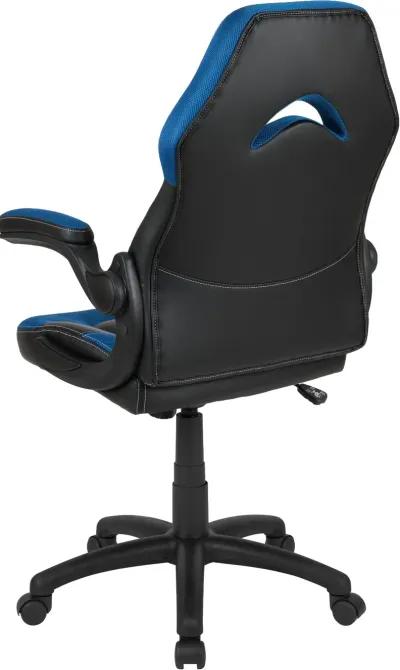 X10 Blue and Black Gaming Swivel Chair