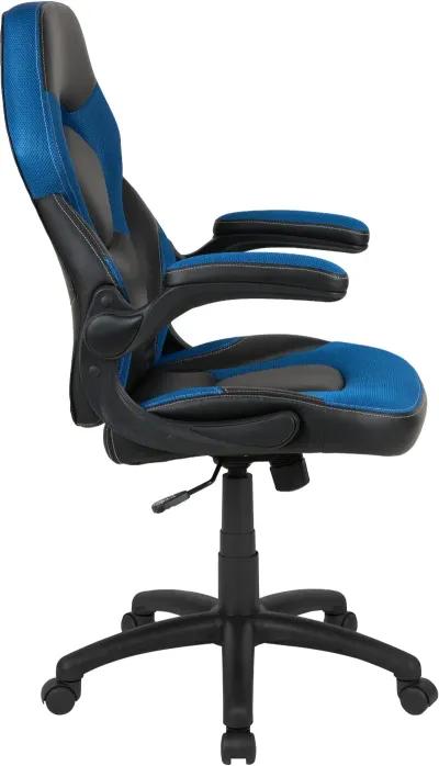 X10 Blue and Black Gaming Swivel Chair